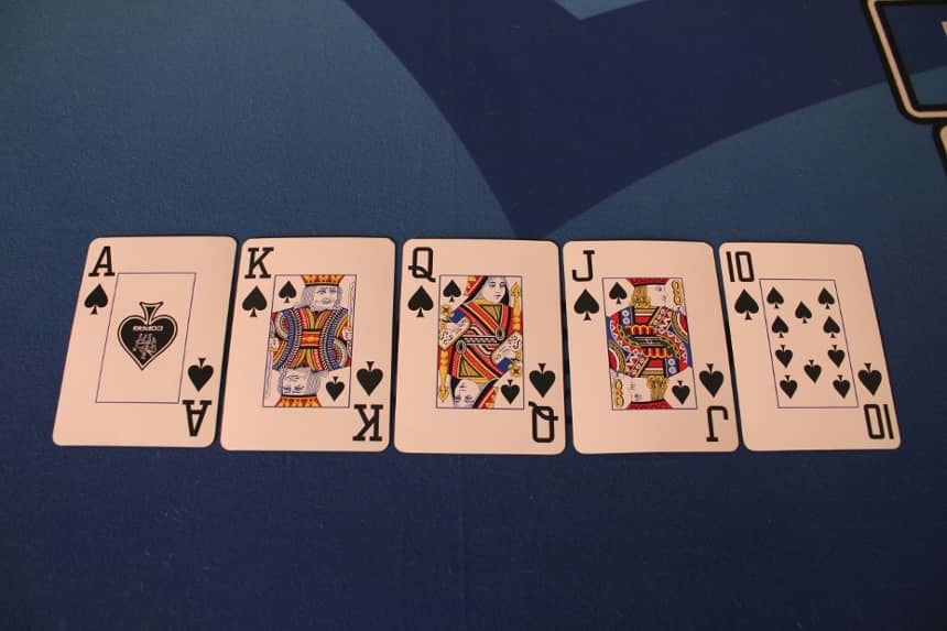 This picture is an example of a Royal Flush This picture is an example of a Royal Flush