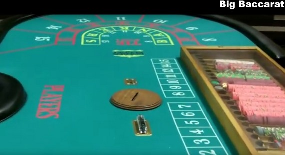 Big baccarat table layout