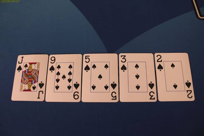 This picture is an example of a Flush This picture is an example of a Flush