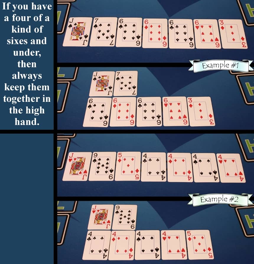 Four of a kind example