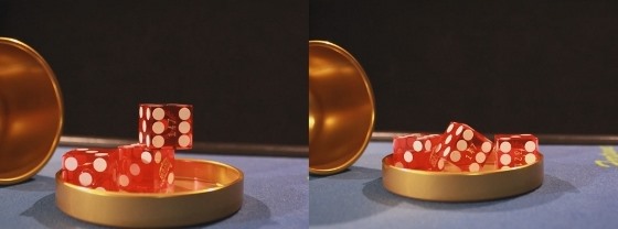 Dice placement example