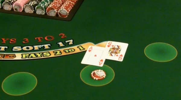 The player has a blackjack The player has a blackjack