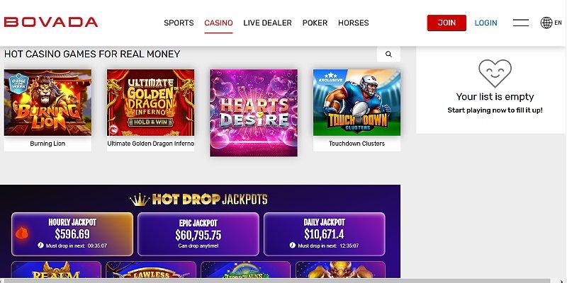 Bovada Games