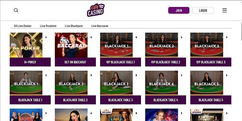 Screenshot of Casino Cafe